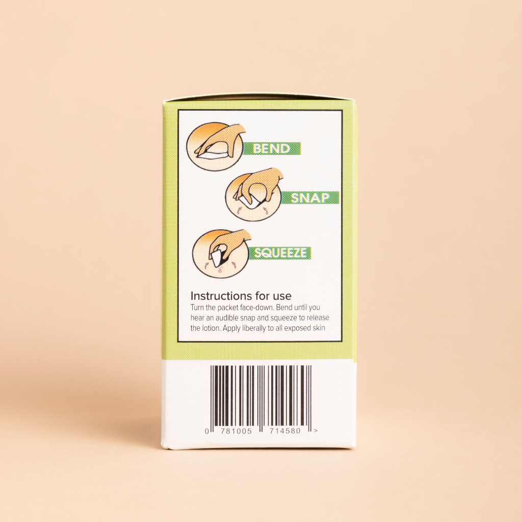Travel-Size Sunscreen With Insect Repellent Snap Packets | EEZYSUN