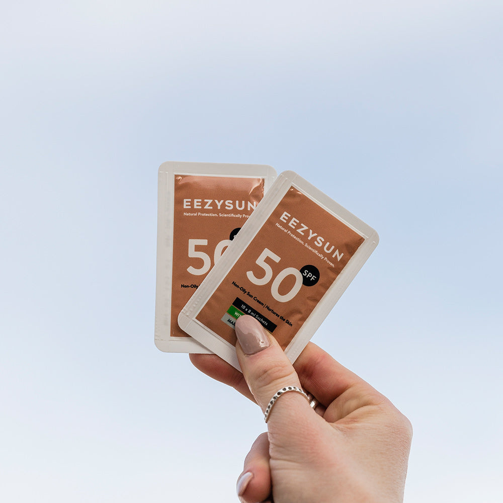 SPF 50 Travel-Size Sunscreen Snap Packets