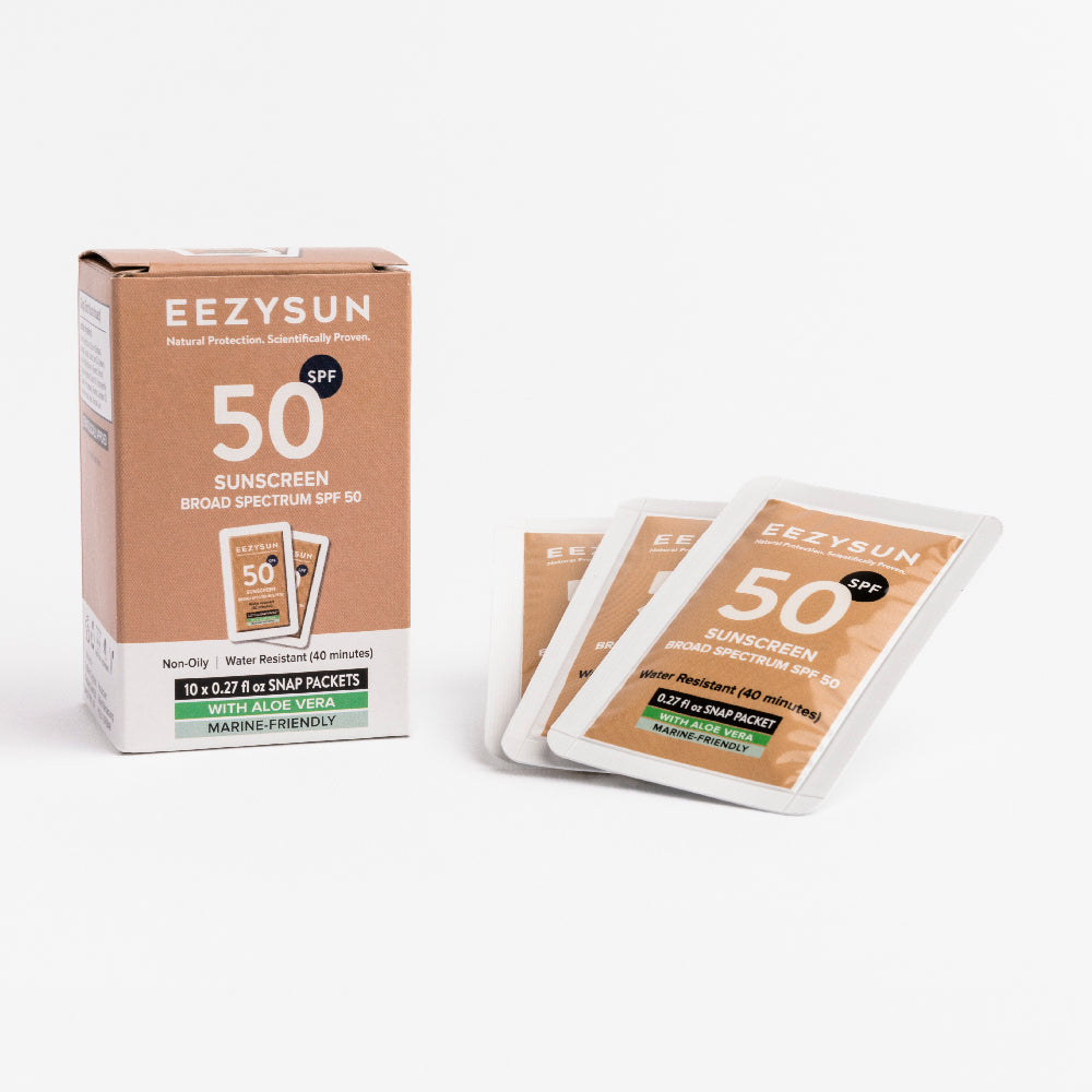 Travel-Size Sunscreen Snap Packets | EEZYSUN